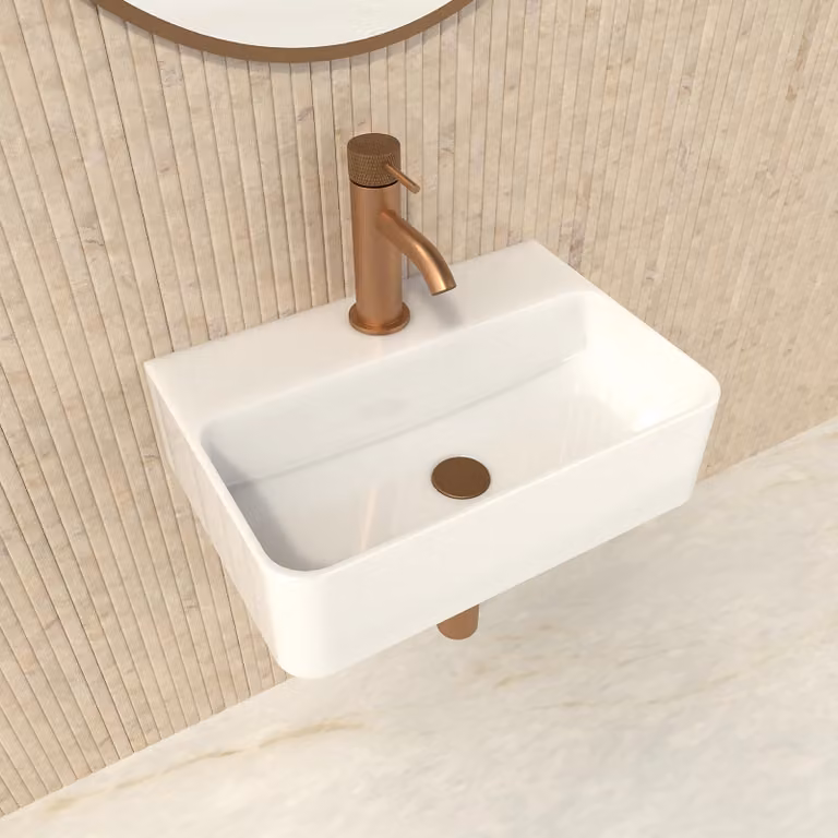 Lavabo da appoggio, Vetroceramica, 37 x 26 cm, lavabo rettangolare