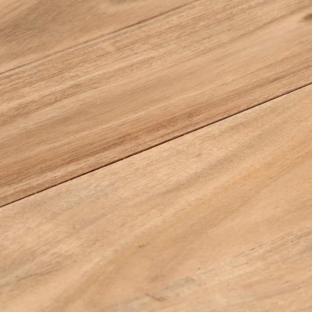 vidaXL Tavolo da pranzo 120 x 58 x 76 cm in legno massiccio di acacia