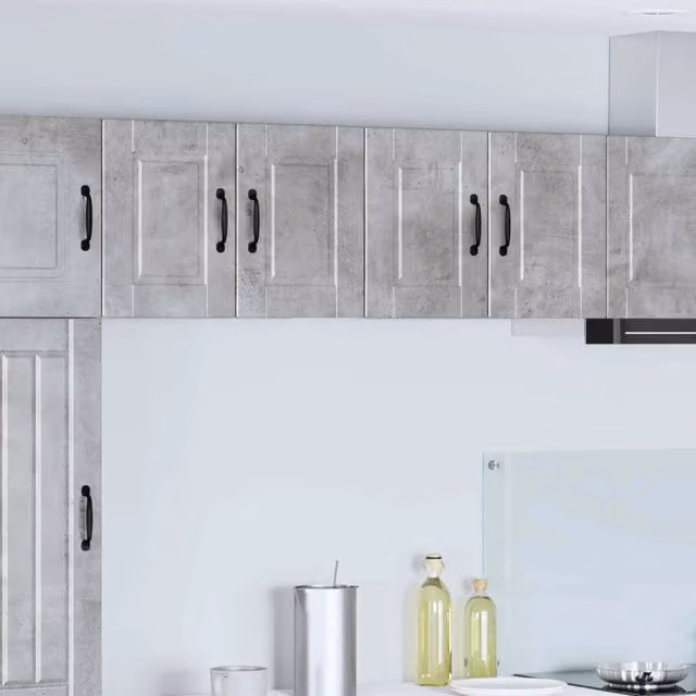 Mobile da cucina con porta 2 pz-Set di 2 Armadio da cucina Grigio cemento 60 x 31 x 40 cm 895654