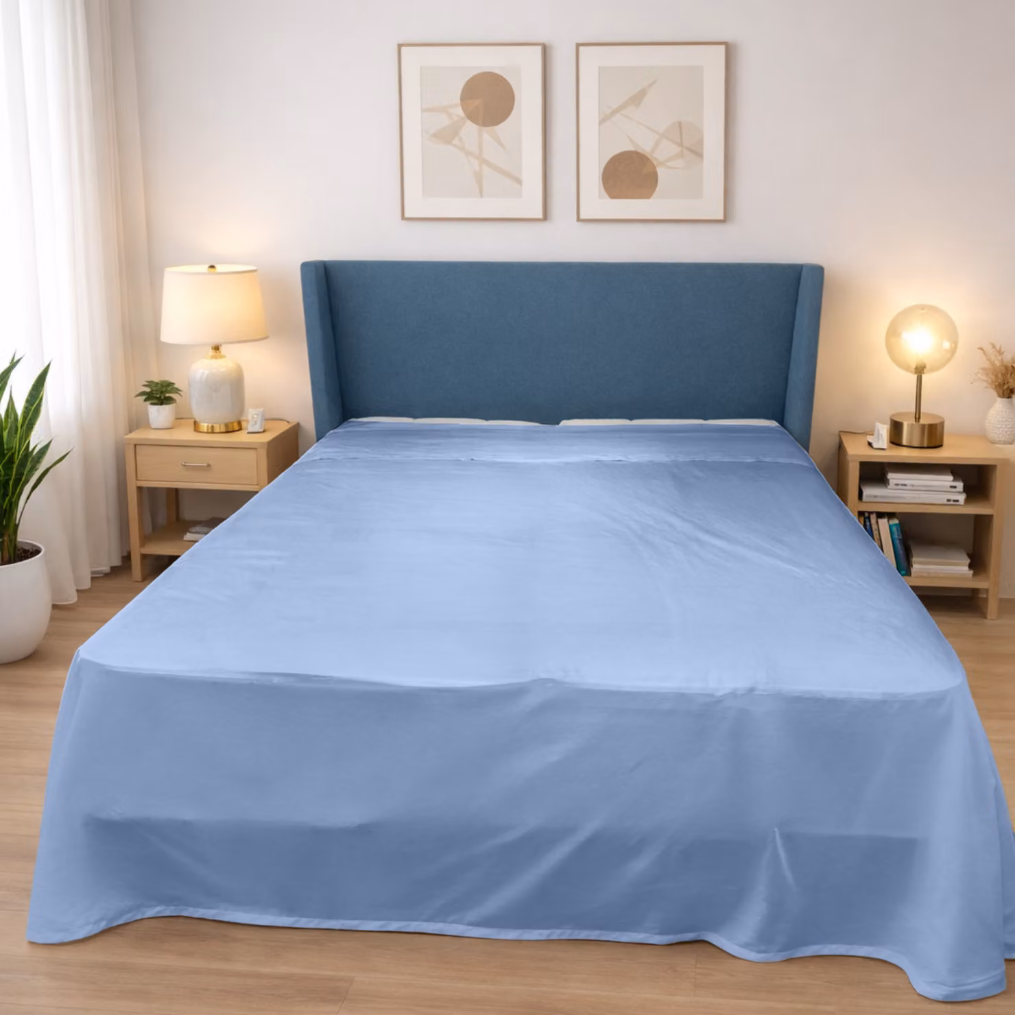 Lenzuolo sopra DaunenStep Oasi Deluxe in raso di cotone Mako traspirante – 2