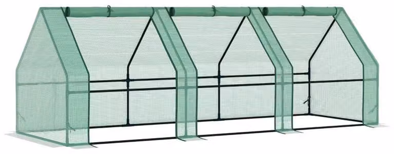 Serra in plastica - Serra da giardino per piante | Colore: Verde | Dimensioni: 90x270x90 cm