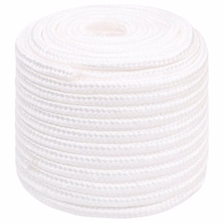 Corda multiuso vidaXL in plastica bianca, diametro 18 mm, lunghezza 50 m