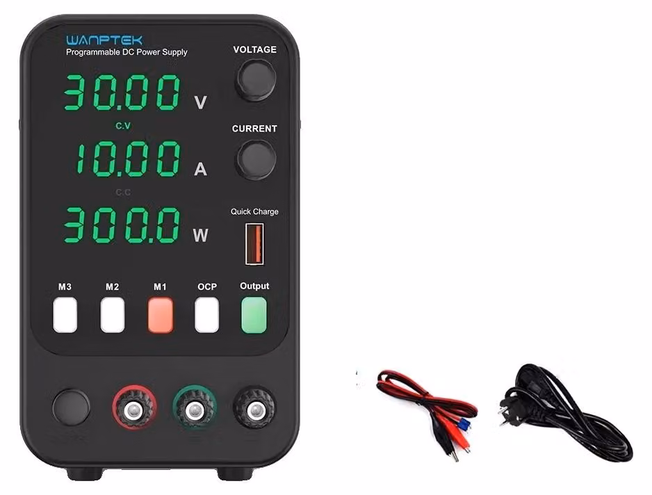 Alimentatore a corrente continua, tensione di uscita regolabile, funzioni di memorizzazione dati, APS 30 V 10 A 300 W, spina UE da 220 V