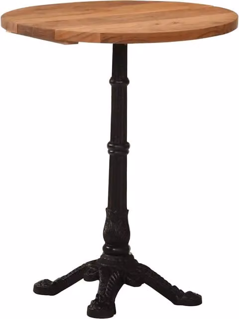 Tavolino da Bistrot ?60x76 cm in Legno Massello di Acacia