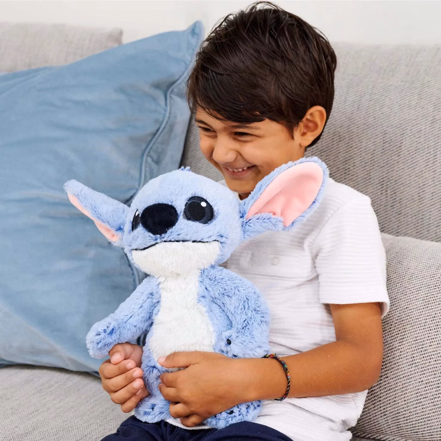 Peluche Stitch Disney Live Action Simba di colore blu, Altezza: 25 cm – 3