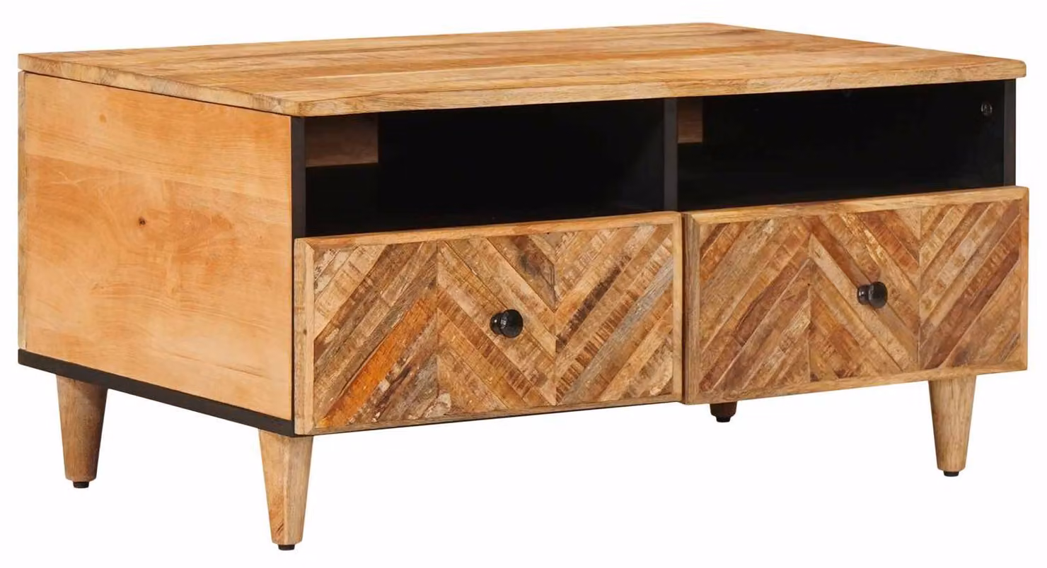 Tavolino da salotto con cassetto Marrone 80 x 54 x 40 cm