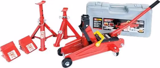 Set Officina Cric 2T, Base 2T, Cunei Per Ruote