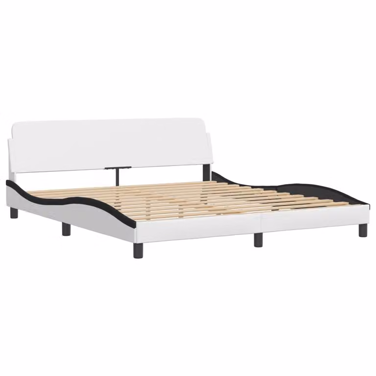 Giroletto Dover Bianco e Nero 180x200 cm in Pelle finta