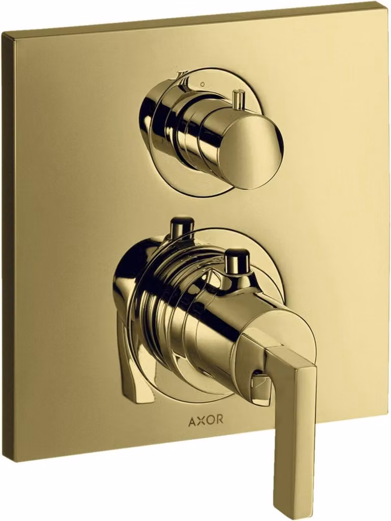 hansgrohe AXOR Citterio thermostat encastré avec vanne d'arrêt/changeur, béqu'illes, 2 consommateurs, 39720990, 39720990