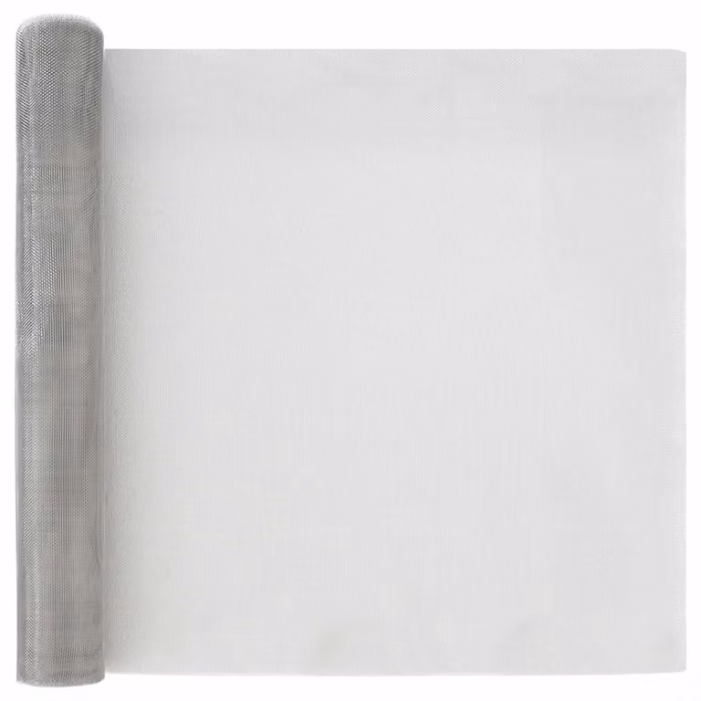 Rete per schermatura vidaXL in acciaio inox 304 color argento, L: 60 cm, P: 500 cm