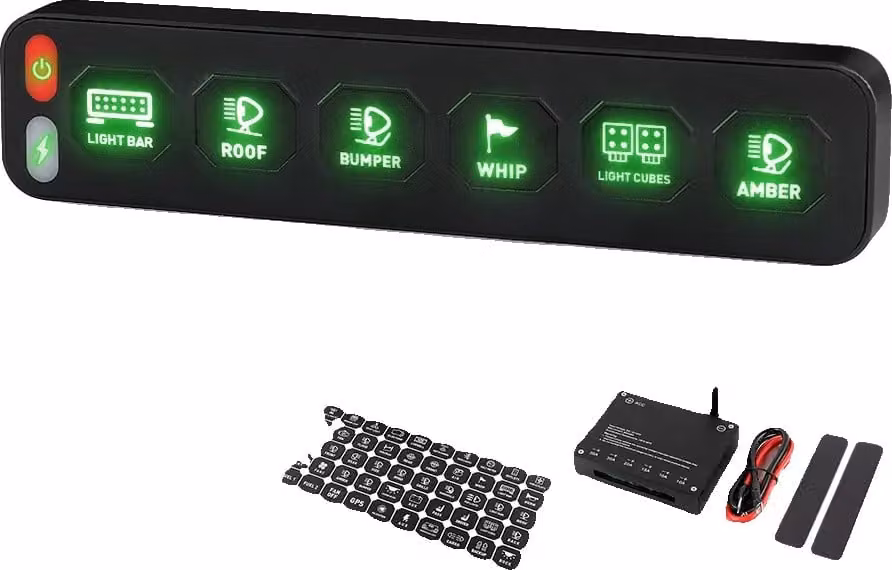 Pannello di controllo wireless a 6 velocità, angolo di emissione combinato, grado di protezione IP68 (impermeabile), sistema wireless a 6 velocità