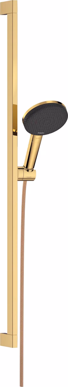hansgrohe Raindance Alive Select S set de douche 125 3-jet EcoSmart avec barre de douche Unica E PURO 90cm et supports de douche Easy Slide, 24601990, 24601990
