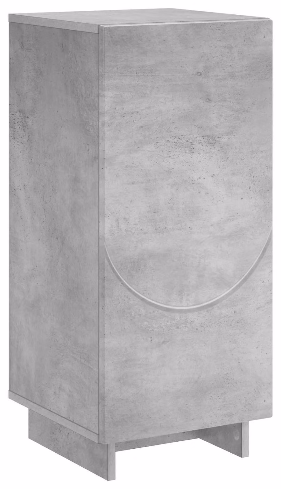 Mobile contenitore "Betongrau", dimensioni 33,5 x 34,5 x 75 cm, realizzato in materiale composito di legno