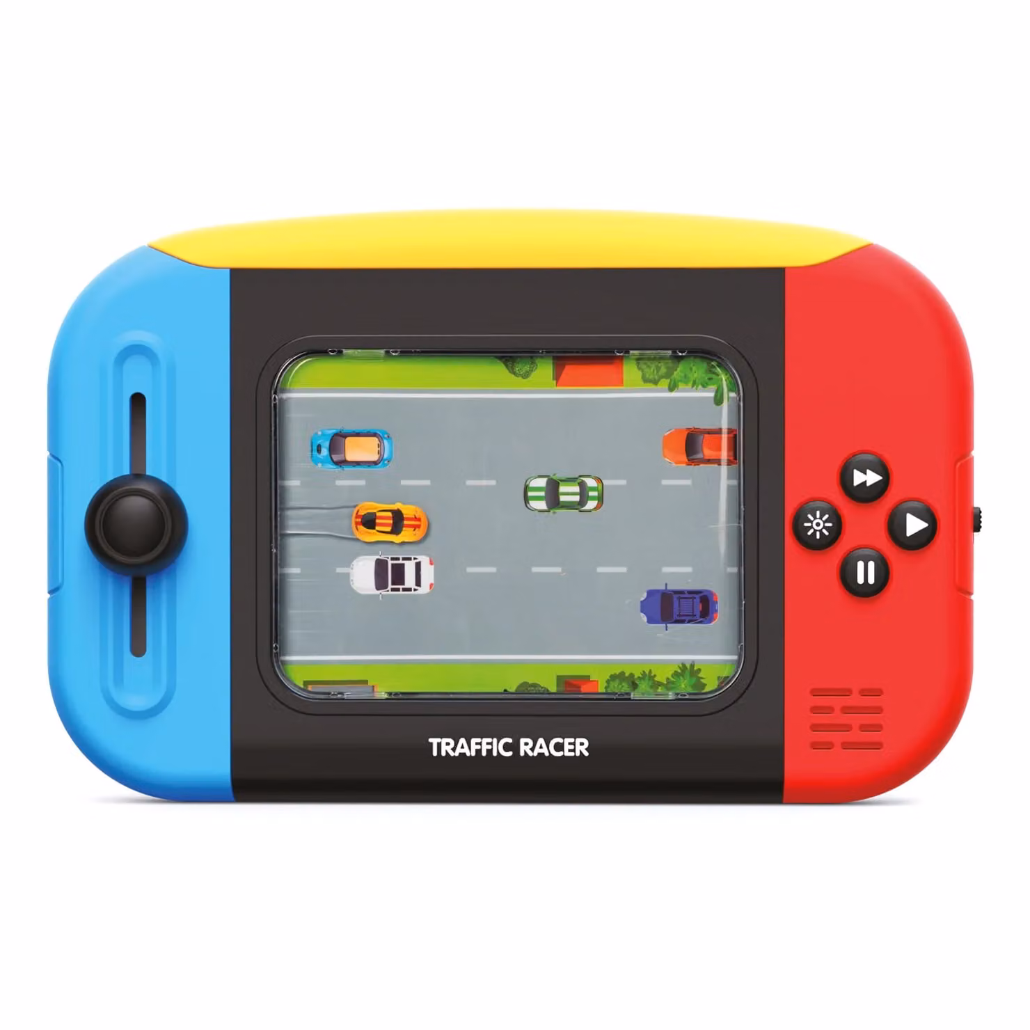 TU GIOCHI - Gioco Interattivo Traffic Racer Multicolore con Motore a Batteria per Bambini dai 3 Anni in Plastica L: 36,0 cm, P: 22,5 cm, H: 8,5 cm