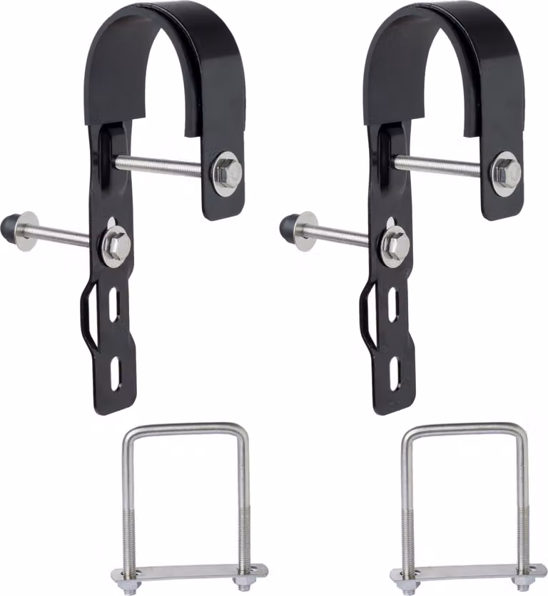 Hepa Solar Geländerset, Kit di montaggio, Montaggio su binario, Nero, Argento