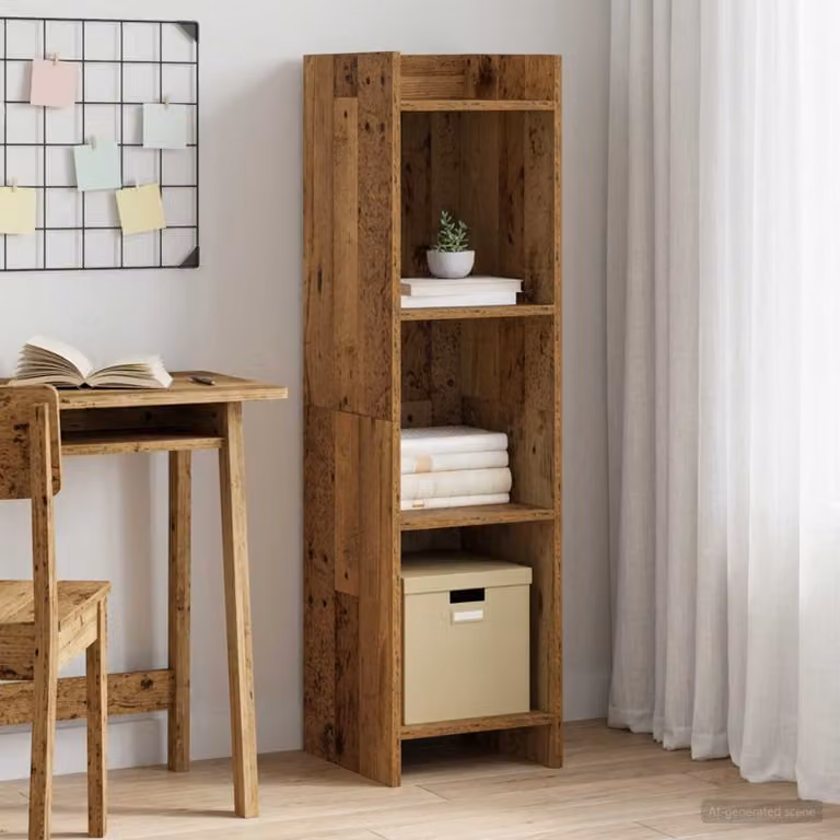 Libreria moderna vidaXL in legno color marrone, L/P/H: 30 x 30 x 111 cm