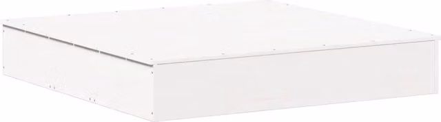 Sabbiera per bambini da esterno con coperchio in legno di pino bianco L: 111 cm, P: 111 cm, H: 19,5 cm