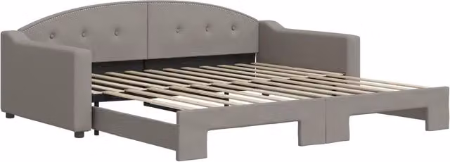 Divano letto | Sof¨¤ letto | Letto singolo Estraibile Tortora 100x200 cm in Tessuto