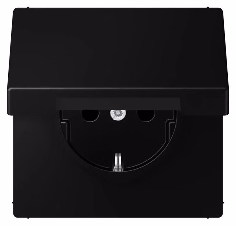 JUNG LS 1520 BFKL SWM Steckdose Typ F Schwarz (LS1520BFKLSWM)