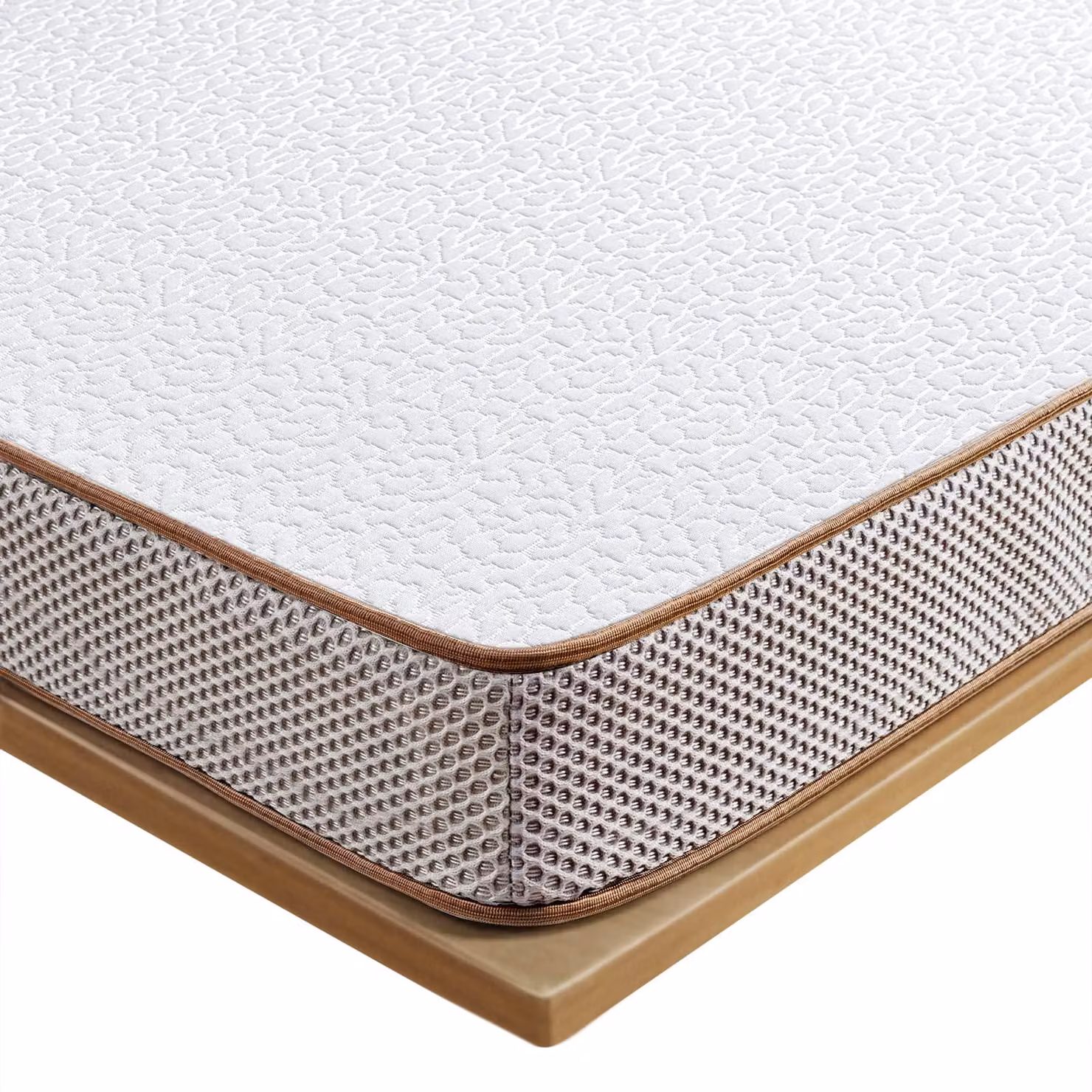 Materasso da letto 160x200 cm, altezza 7,5 cm, due livelli di rigidità (H3 e H2), con gel, rivestimento lavabile