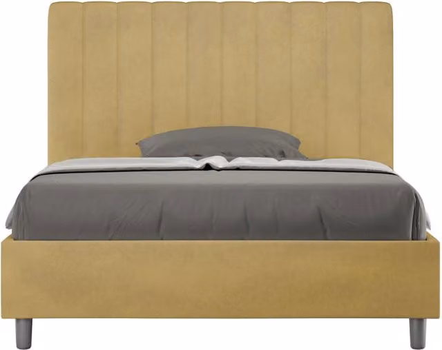 Letto 1 Piazza e Mezzo 120x210 cm Senza Rete Agueda Ocra