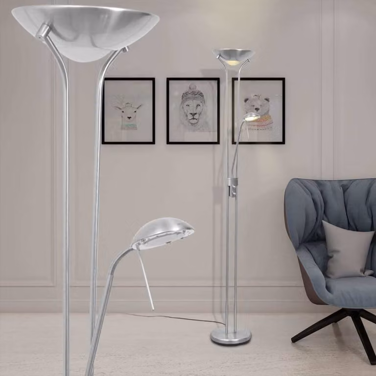 The Living Store Lampada da terra LED dimmerabile 23 W