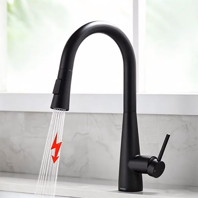Rubinetto con sensore - Miscelatore per cucina e bagno - Montaggio a incasso - Acciaio inossidabile 304 - Miscelatore monocomando - Acqua calda e fredda - Colore 4