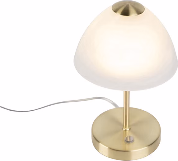 Lampada da tavolo a LED QUEEN oro-bianca 2,5 W, luce bianca calda 200 lm, metallo, dimensioni: 24x15x15 cm, IP20, RL