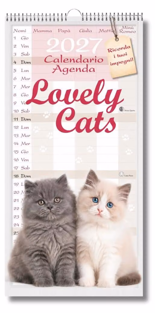 Calendario da parete per cuccioli di cane - 22 x 44 cm