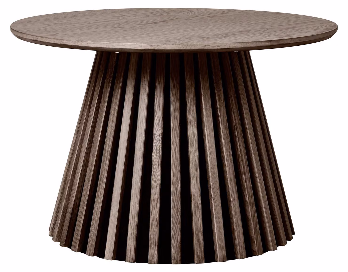 Tavolino Osaka Ø70cm impiallacciato rovere.