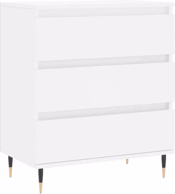 Buffet credenza cassettiera armadio mobile contenitore organizer per cucina soggiorno salotto 60 x 35 x 70 cm legno ingegnerizzato bianco 02_0030369