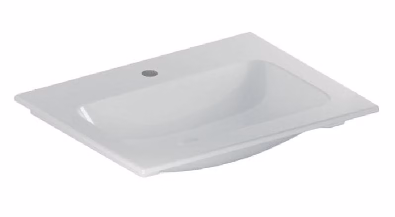 Geberit iCon lavabo pour meubles, 1 trou pour robinet, sans trop-plein, 600x480mm, 501.843.00.2, 501.843.00.2