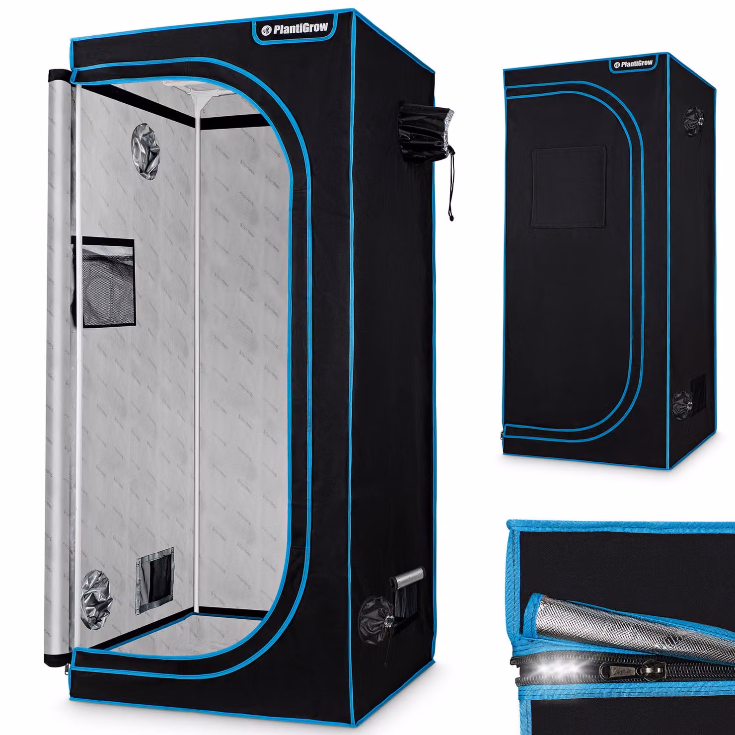 PlantiGrow - Growbox - Serra per interni, tenda per coltivazione - 80x80x180