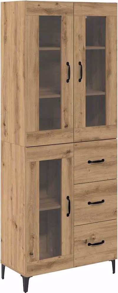 Credenza con cassetto Rovere artigianale 69,5 x 34 x 180 cm