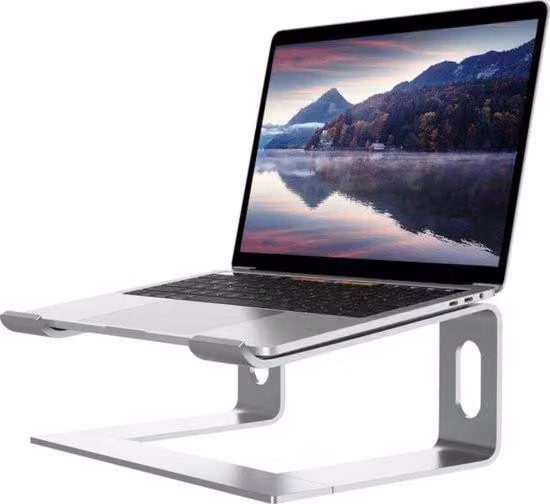 Rialzo ergonomico per laptop da ufficio - Supporto stabile per laptop - Ideale per lunghe ore di lavoro - Regolazione ergonomica dell'altezza - Un rialzo per laptop che stupisce