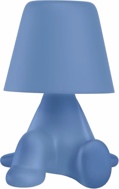 Lampada da tavolo ricaricabile LED Qeeboo Sweet Brothers Bob in plastica e silicone con controllo touch e luce bianca calda