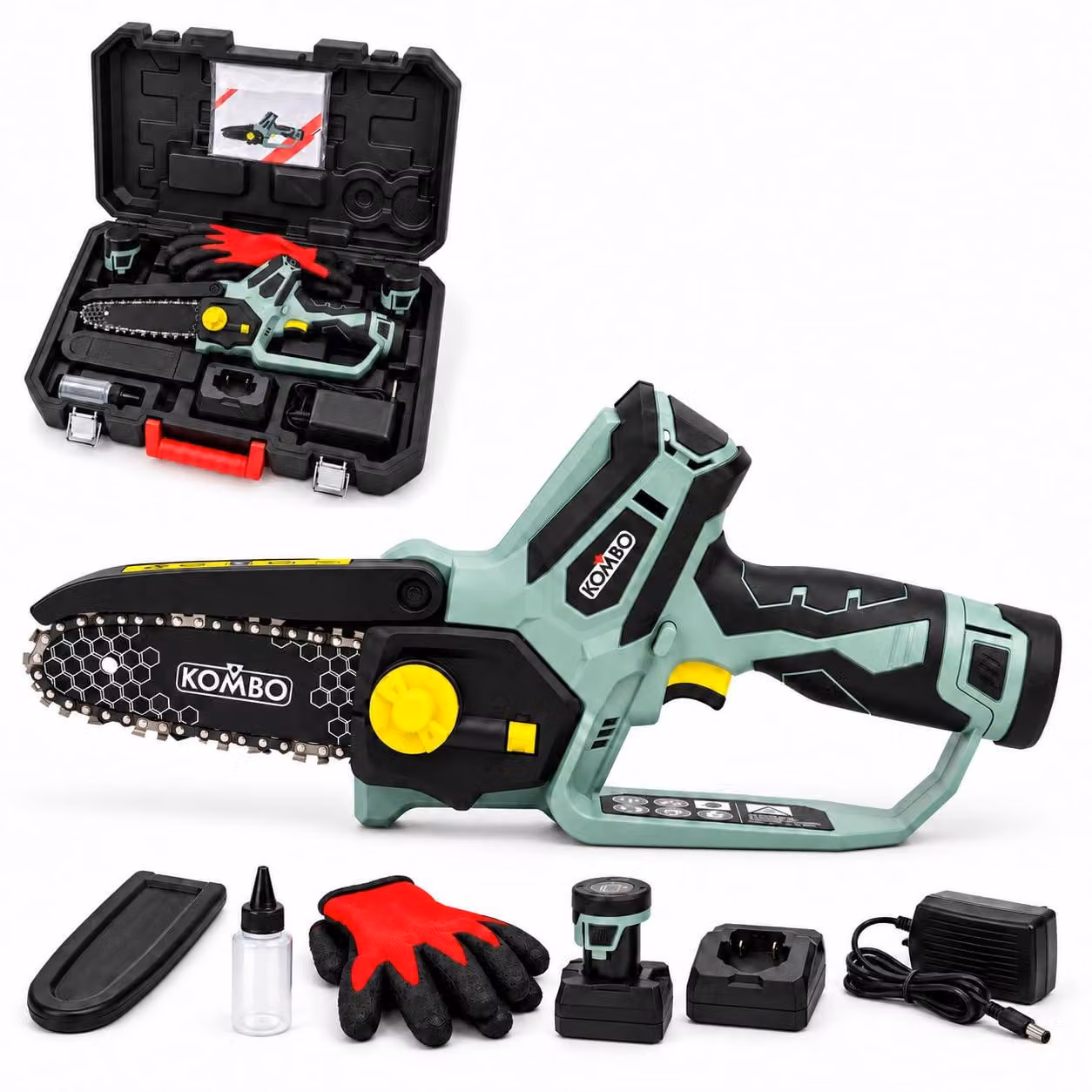 Mini seghetto elettrico a batteria - Lame da 6 pollici - Attrezzo da giardino portatile