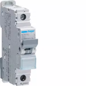 Interruttore magnetotermico HAGER NDN163, unipolare, D63A, 10 kA, 1 M