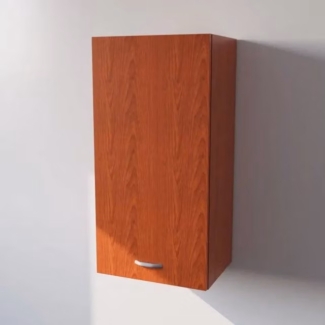 Pensile da cucina Calandrelli moderno con 1 anta, colore ciliegio, H 90 x L 45 x P 33 cm
