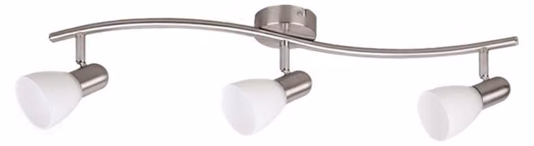 Rabalux Soma faretto da soffitto 3x E14 cromo satinato, bianco,E14,A+,6303