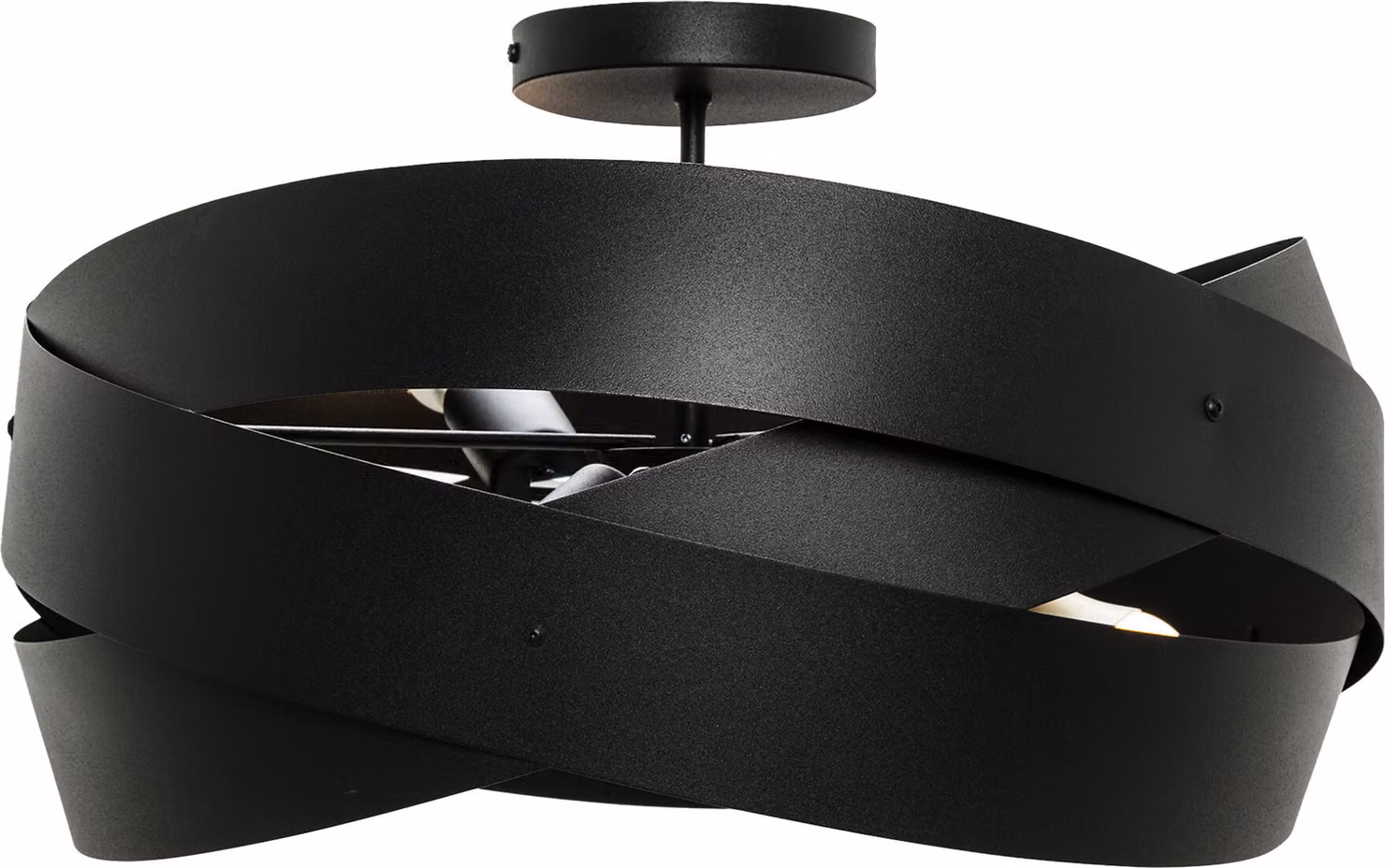 Lampada da soffitto TORNADO nera 3xE27x40W in metallo, dimensioni: 28x50x50 cm, IP20, Zuma Line