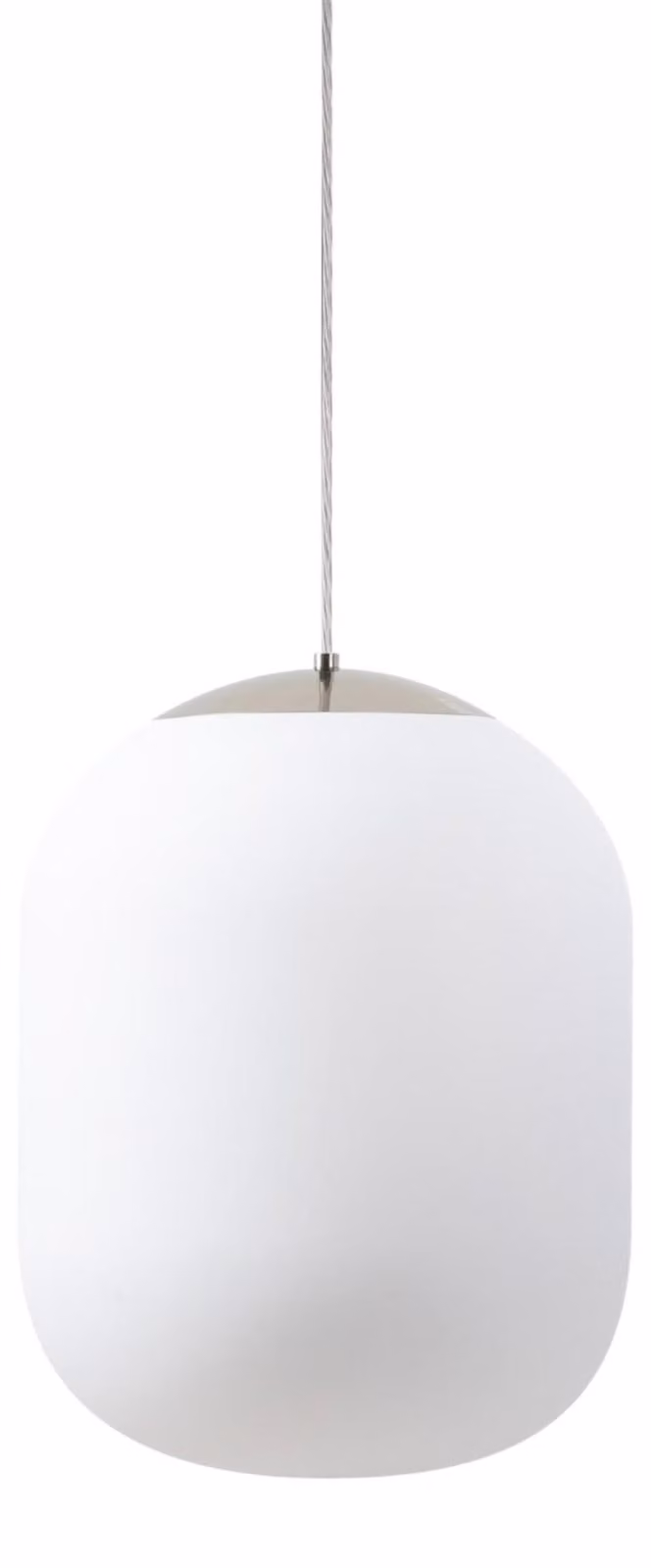 OSMONT TAN62889 TANIA S1 HP apparecchio a sospensione in vetro acciaio inox spazzolato / bianco IP40 4000 K 52W LED DALI