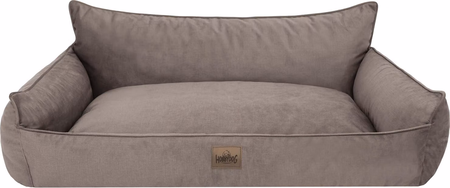 Cuccia per cani, cestino per cani, divanetto per cani, cuscino per cani, lettino per animali, posto letto, materasso per cani, lavabile - Joker - 64 x 49 cm [Taglia: L] - Marrone Fancy