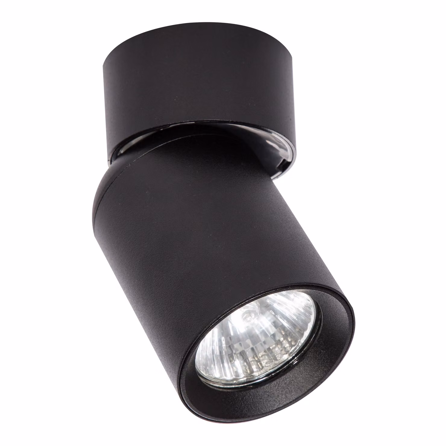 Faretto da soffitto MasterLED LED GU10 nero opaco orientabile a 350° a 1 luce in alluminio IP20