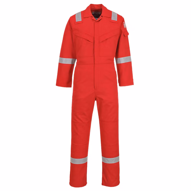 Portwest FR50 Tuta antistatica ignifuga 350 g Rosso Taglia XXL