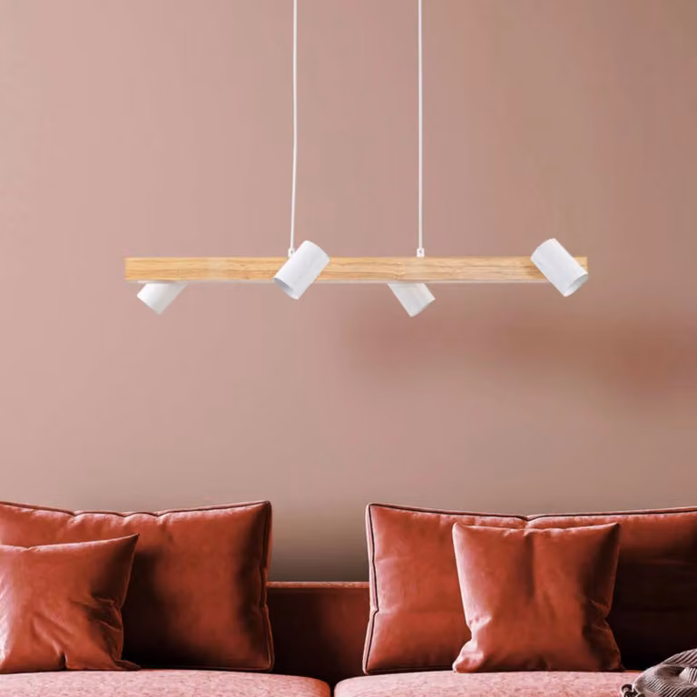 Näve Lampada a sospensione Frida, dimmerabile, Bianco / Opale, Soggiorno / Sala da pranzo, Metallo, Lampada a sospensione