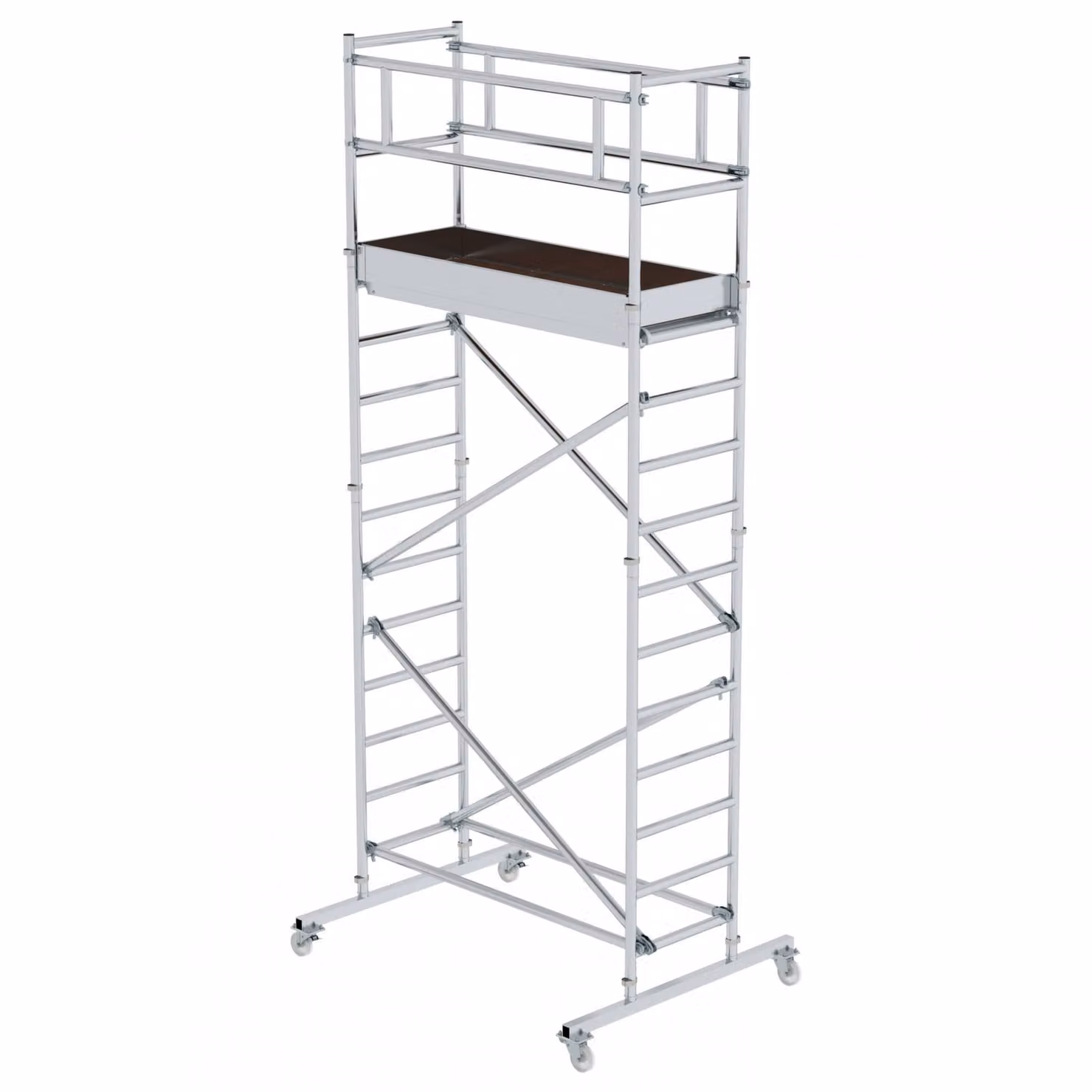 Ponteggio avvolgibile standard in alluminio per altezze di lavoro fino a 7,20 m 166320