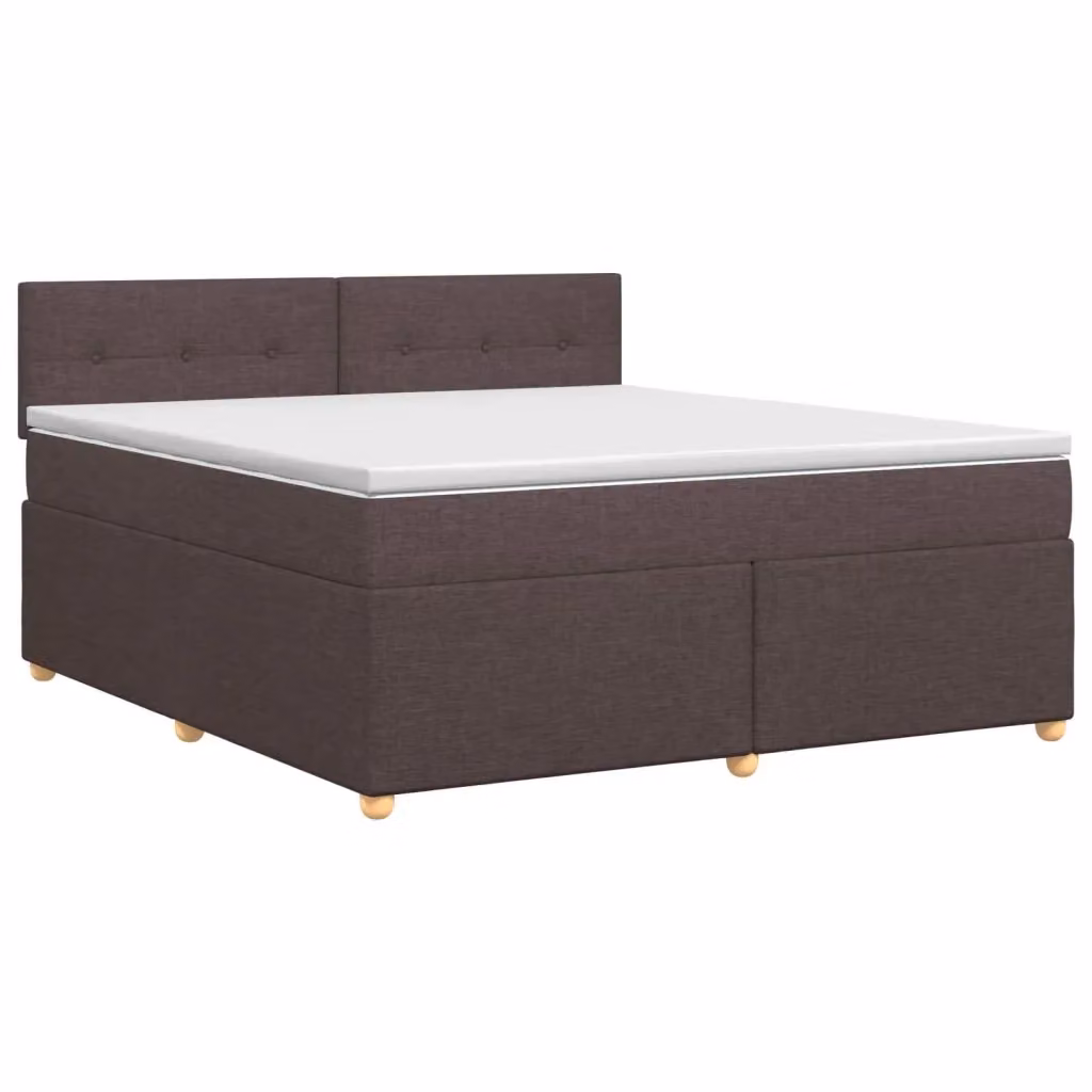 Letto box spring con materasso ibrido vidaXL Marrone e Bianco L/P: 140 x 190 cm – 2