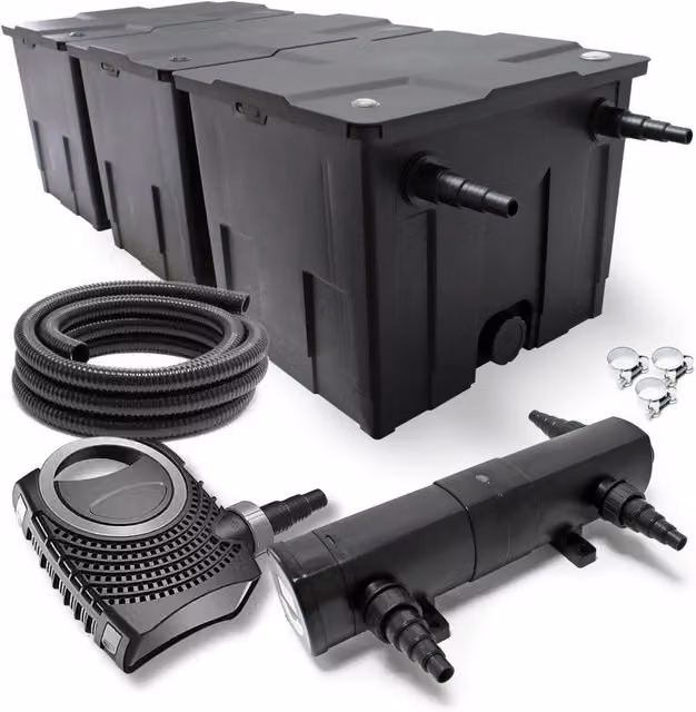 Kit di filtrazione da 36 watt con pompa da 8000 litri all'ora e tubo da 10 m 16_0001877