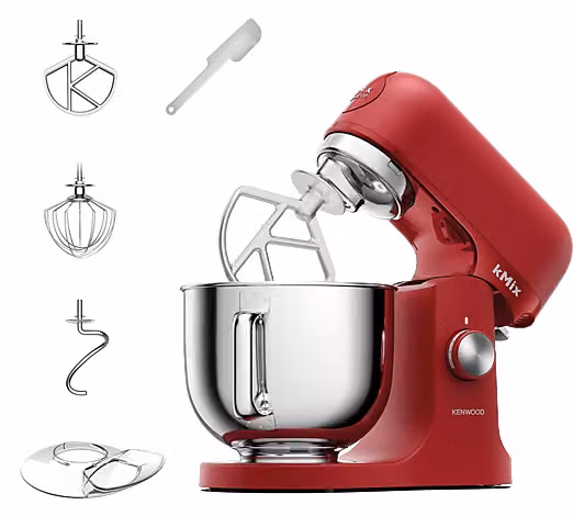 Impastatrice Planetaria Kenwood kMix KMX751ARD 1000W con Ciotola in Acciaio Inox da 5L, colore Rosso – 1